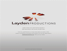 Tablet Screenshot of laydenproductions.com